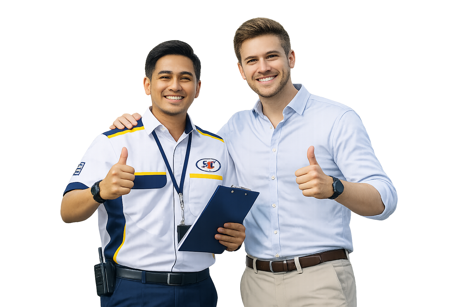 SDC driving instructor welcoming an international driving student